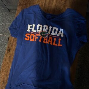 Women's Blue Florida Gators Softball Tee